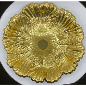 VTG Beautiful -Rosemar Brass and Copper -Round Brass Tray / Platter 10”